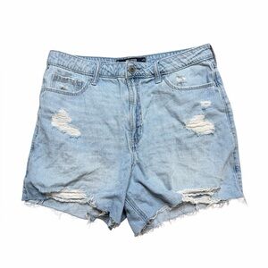 HOLLISTER Distressed Ultra High Rise 90s Shorts Size 12